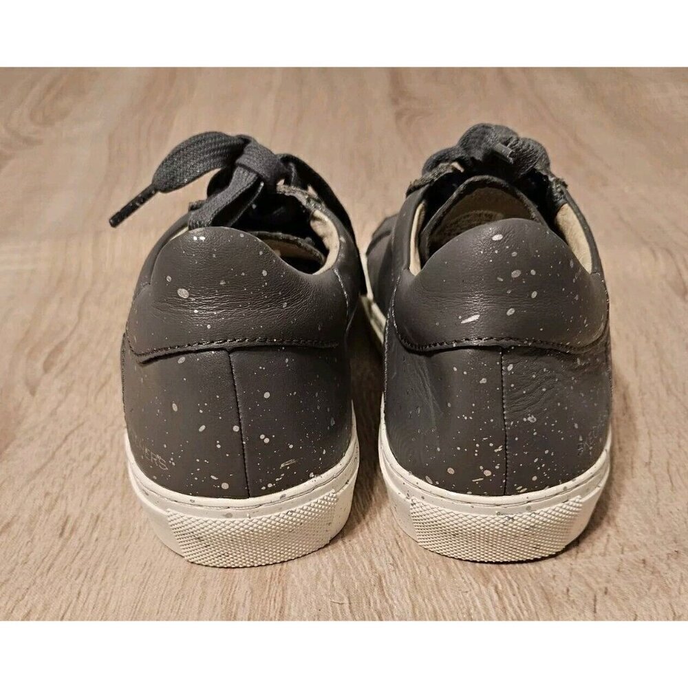 Skechers Size 7 Womens Gray Silver Speckles Leather Shoes Sneakers - Picture 4 of 8